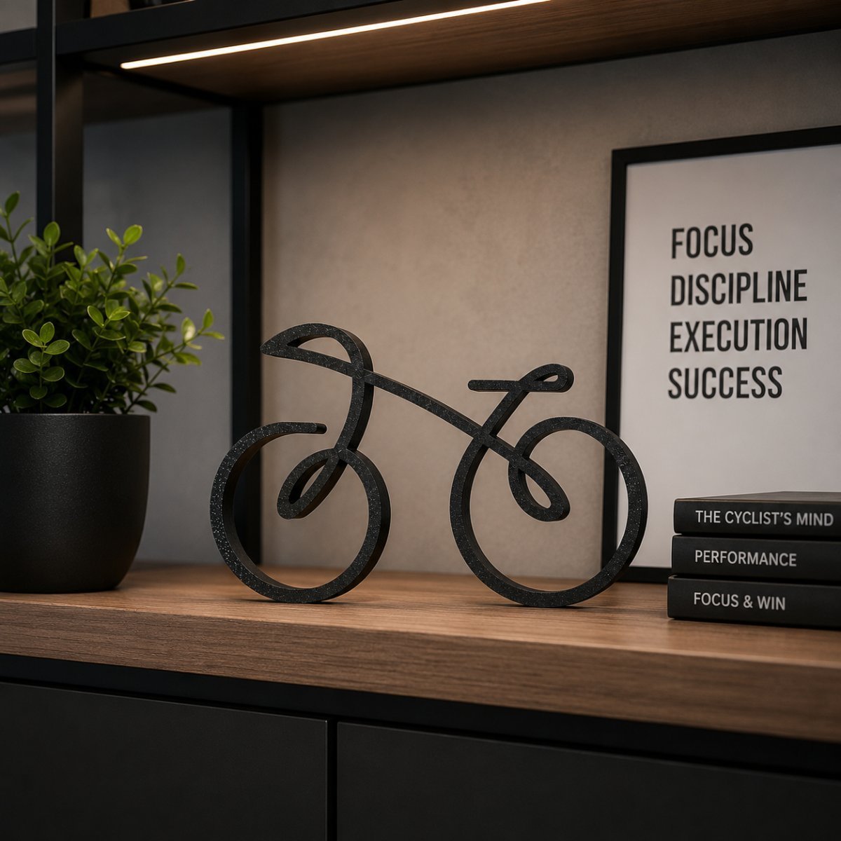 Modern Bicycle Desk Decor Showpiece