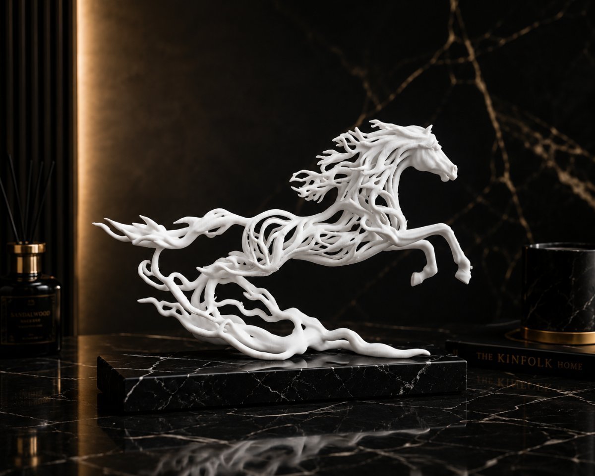 Luxury Running Horse Showpiece